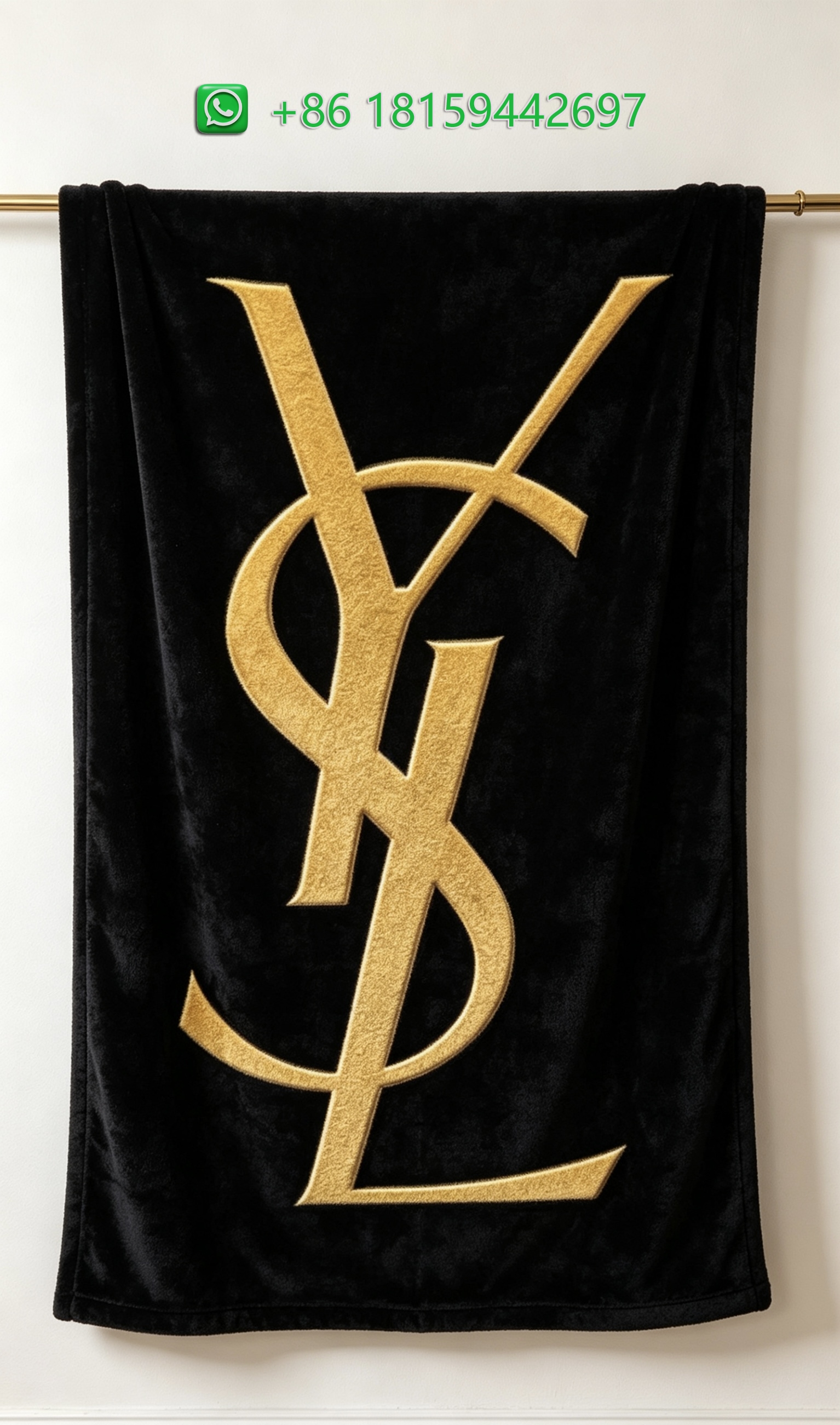 Yves Saint Laurent Throw Blankets